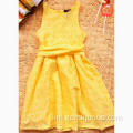 Girls New Yellow Summer Dress រ៉ូបព្រះនាងទាន់សម័យ